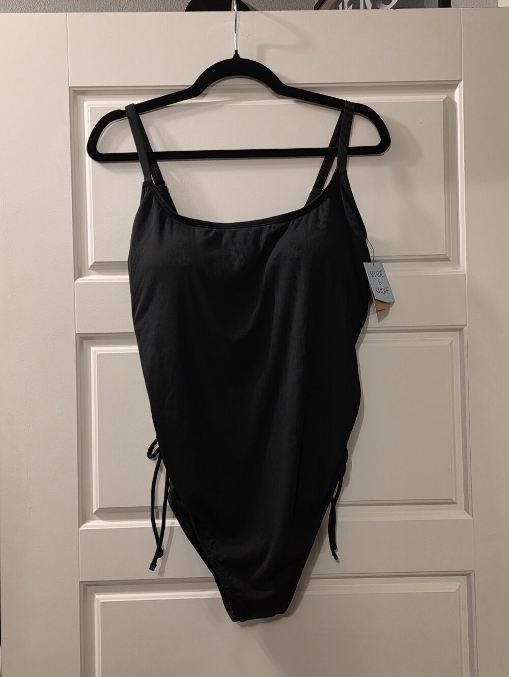 Shade & Shore Black One-Piece Swimsuit - Size 17